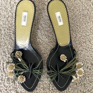 Prada flowers sandals